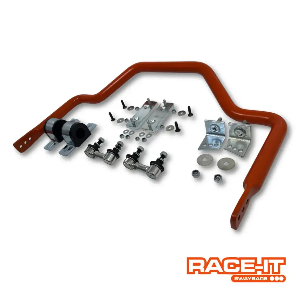 [GT-BR008-30F.BK] Drag Bar Holden Commodore VB VC VH VK VL VN VP VR VS - Rear Upgrade (Fixed, 30mm, Black, Standard / OEM)